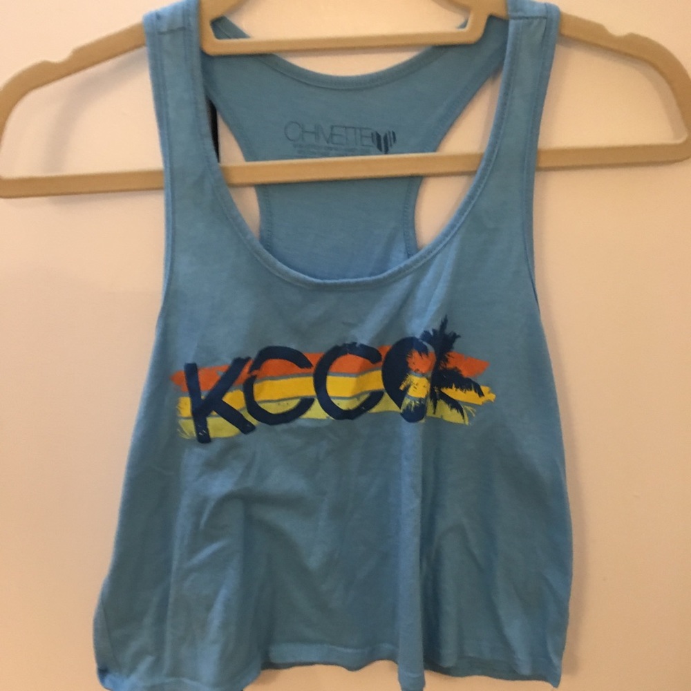 KCCO blue tank top